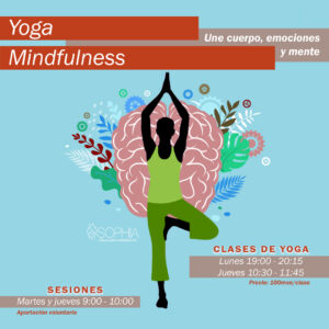 Clase vivencial de yoga @ Centro Sophia México