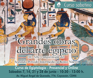 Curso Egiptología - Sabatino: Grandes obras del arte egipcio (2) @ Centro Sophia